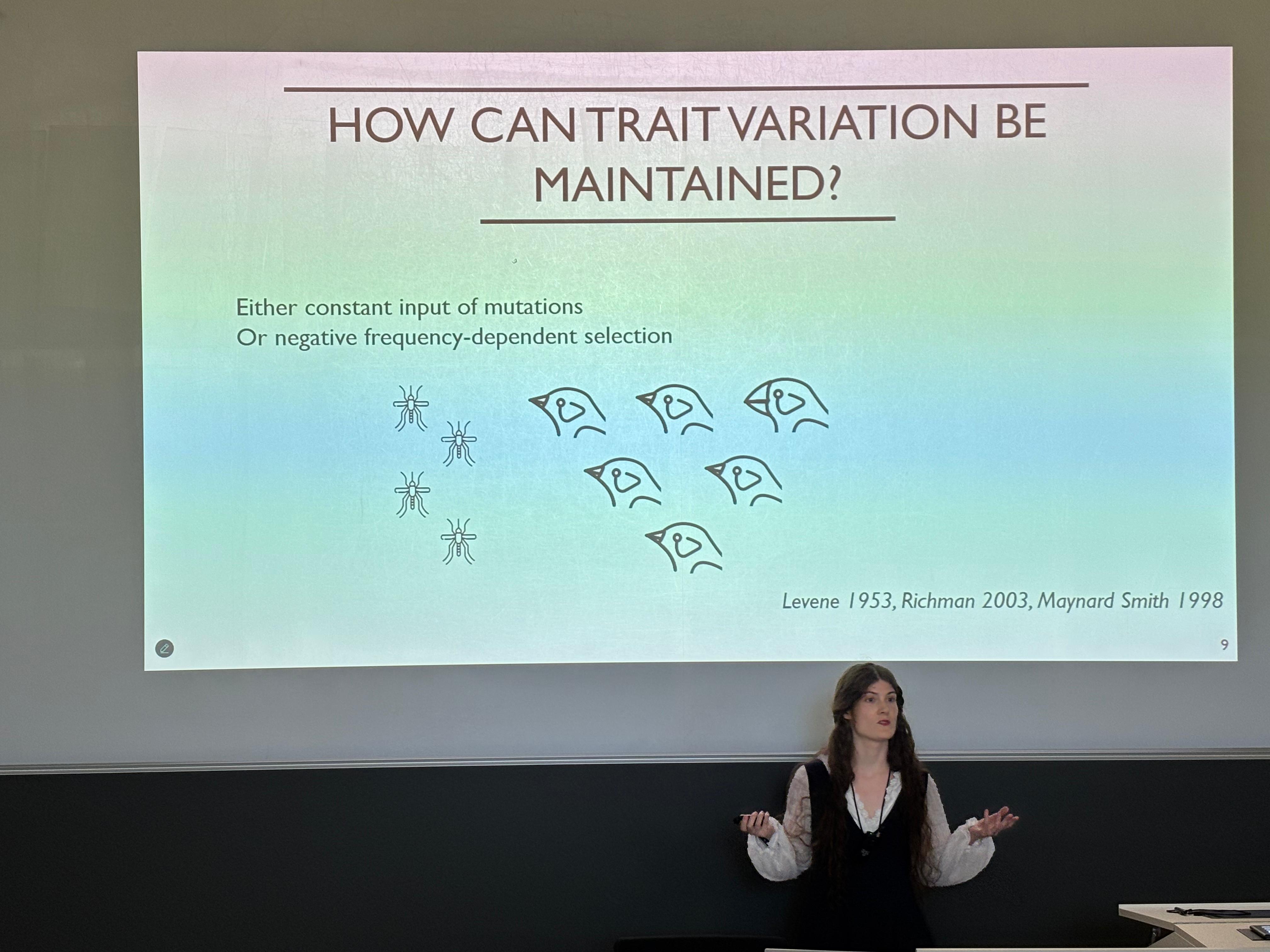 Iris presenting her PhD thesis
